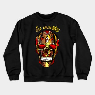 Los Muertos Day of The Dead Skull - Gold and Red Edition Crewneck Sweatshirt